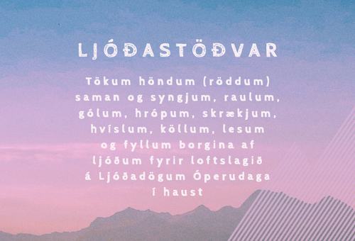 Ljóðastöðvar