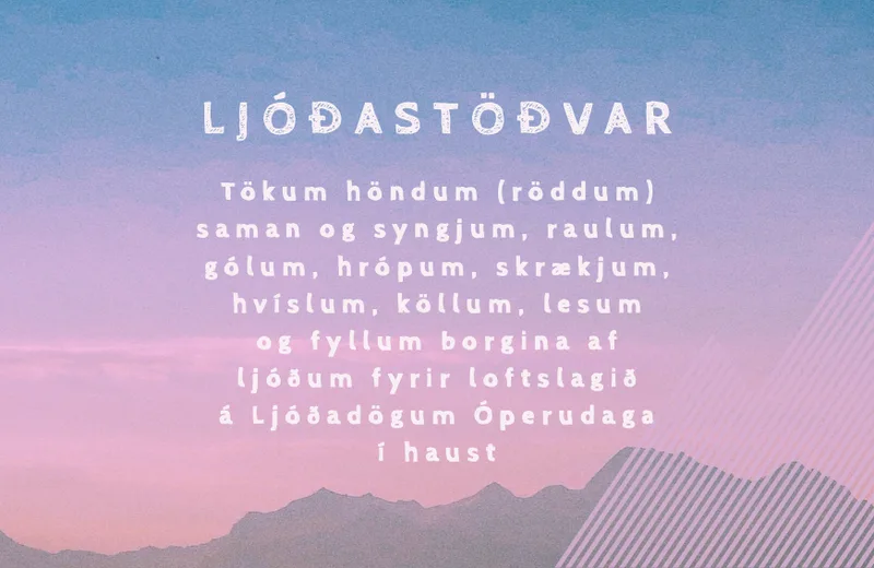 Ljóðastöðvar
