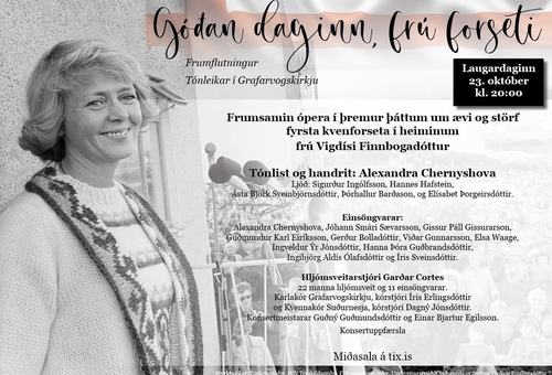 Góðan daginn, frú forseti
