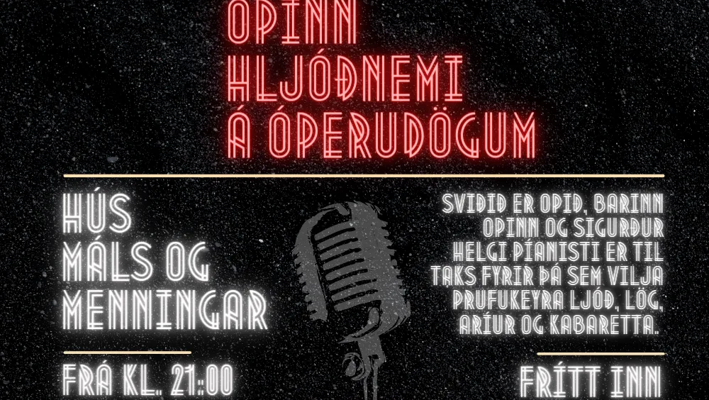 Opinn hljóðnemi
