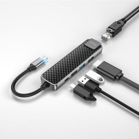 Hoco HB24 6-in-1 Multimedia USB Type-C Hub