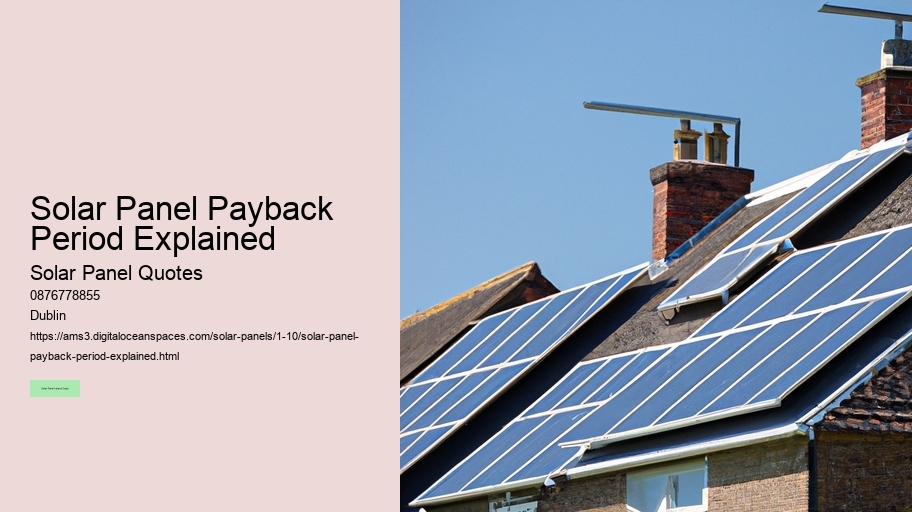 Solar Panel Payback Period Explained