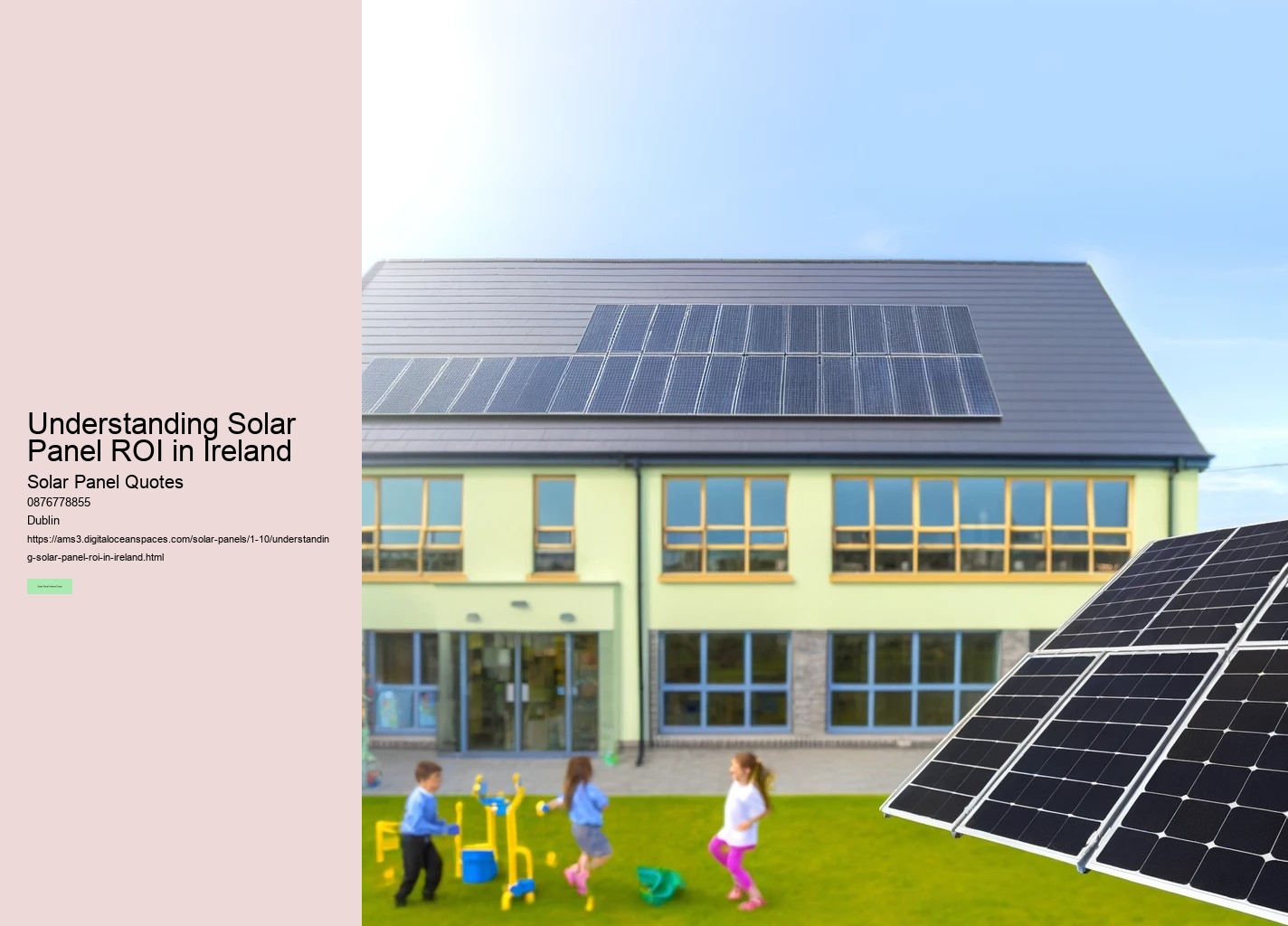 The Economic Case for Investing in Solar Panels in Ireland