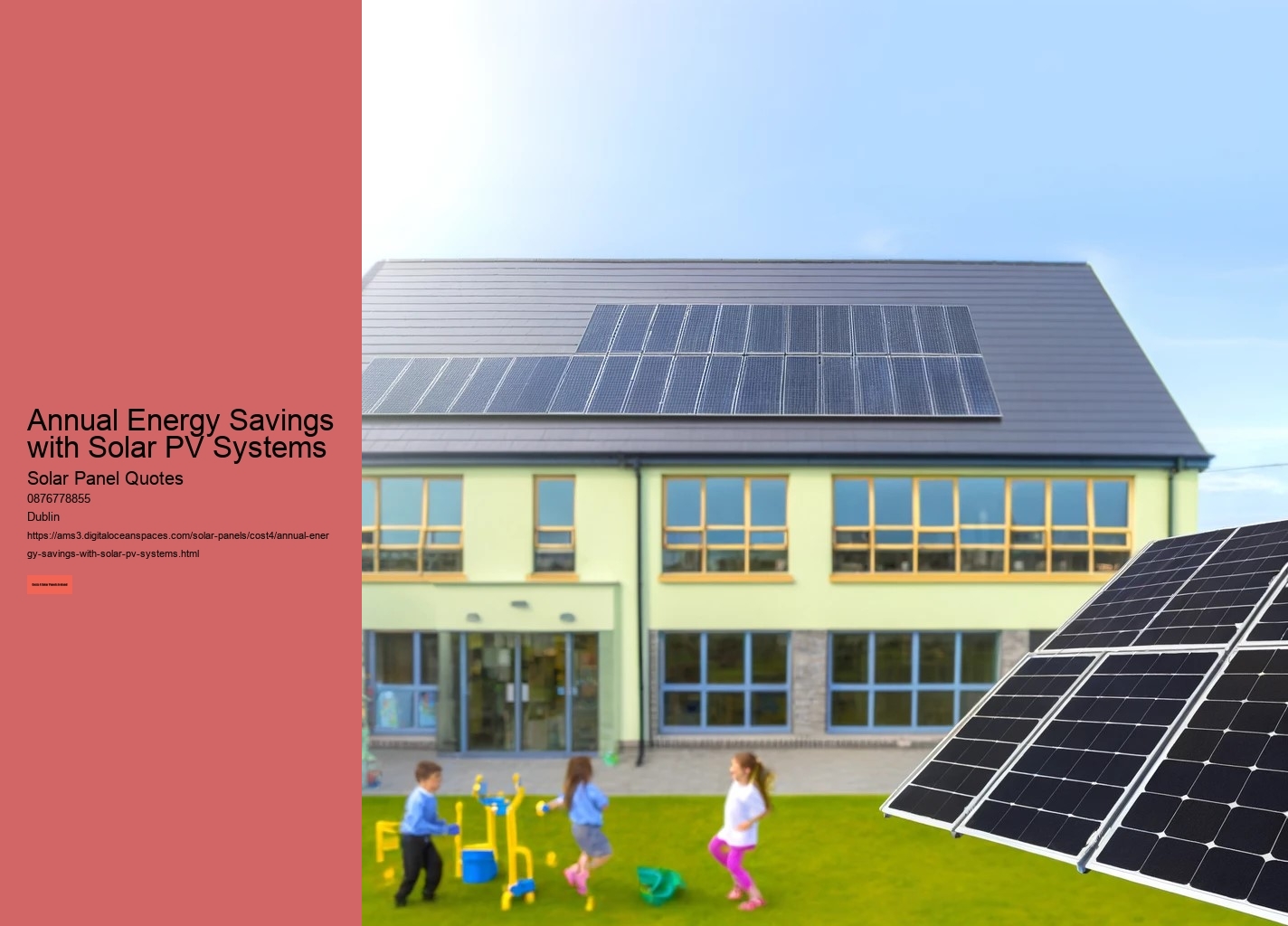 Annual Energy Savings with Solar PV Systems