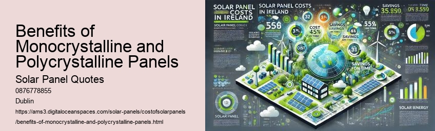 Benefits of Monocrystalline and Polycrystalline Panels