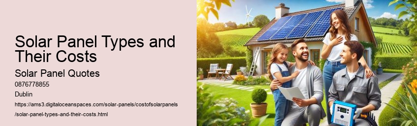 Solar Panel Types and Their Costs