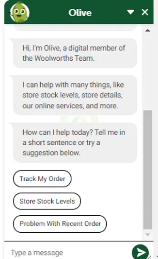 Woolworths food app