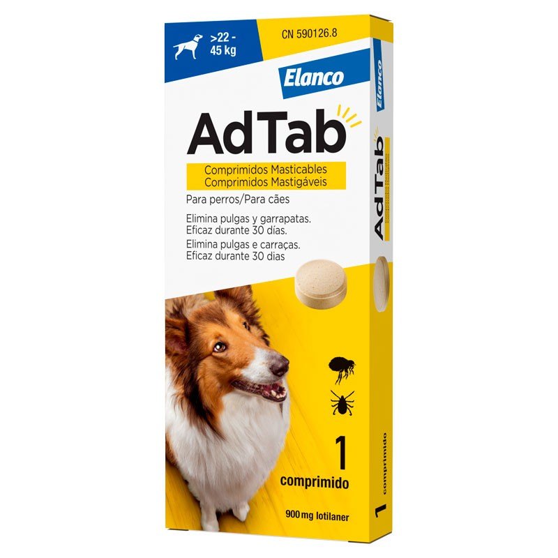ADTAB PERRO 900MG 22-45KG MASTICABLE 3CPD