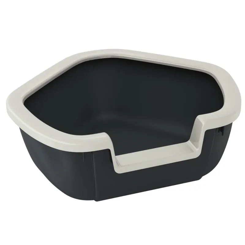 Ferplast DAMA Arenero de esquina - Bandeja para Gatos Toilette