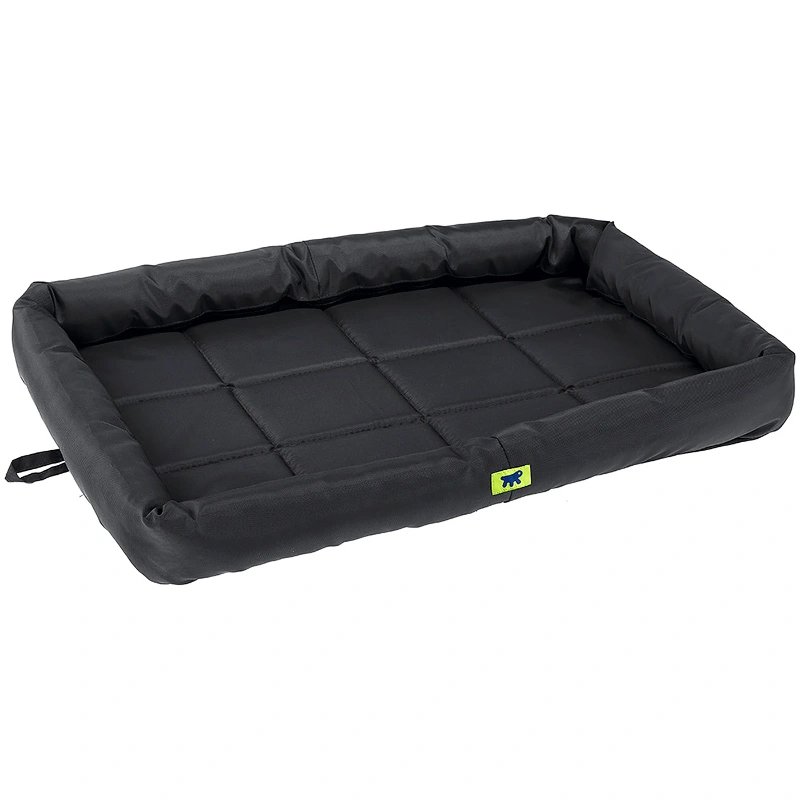 Ferplast Tender Tech 120 Cama para Perro Cojín para Perros Grande Tejido Resistente a los arañazos Lavable a máquina a 30 °C Colchón Impermeable para Perros 122 x 76 x 5 cm. Negro