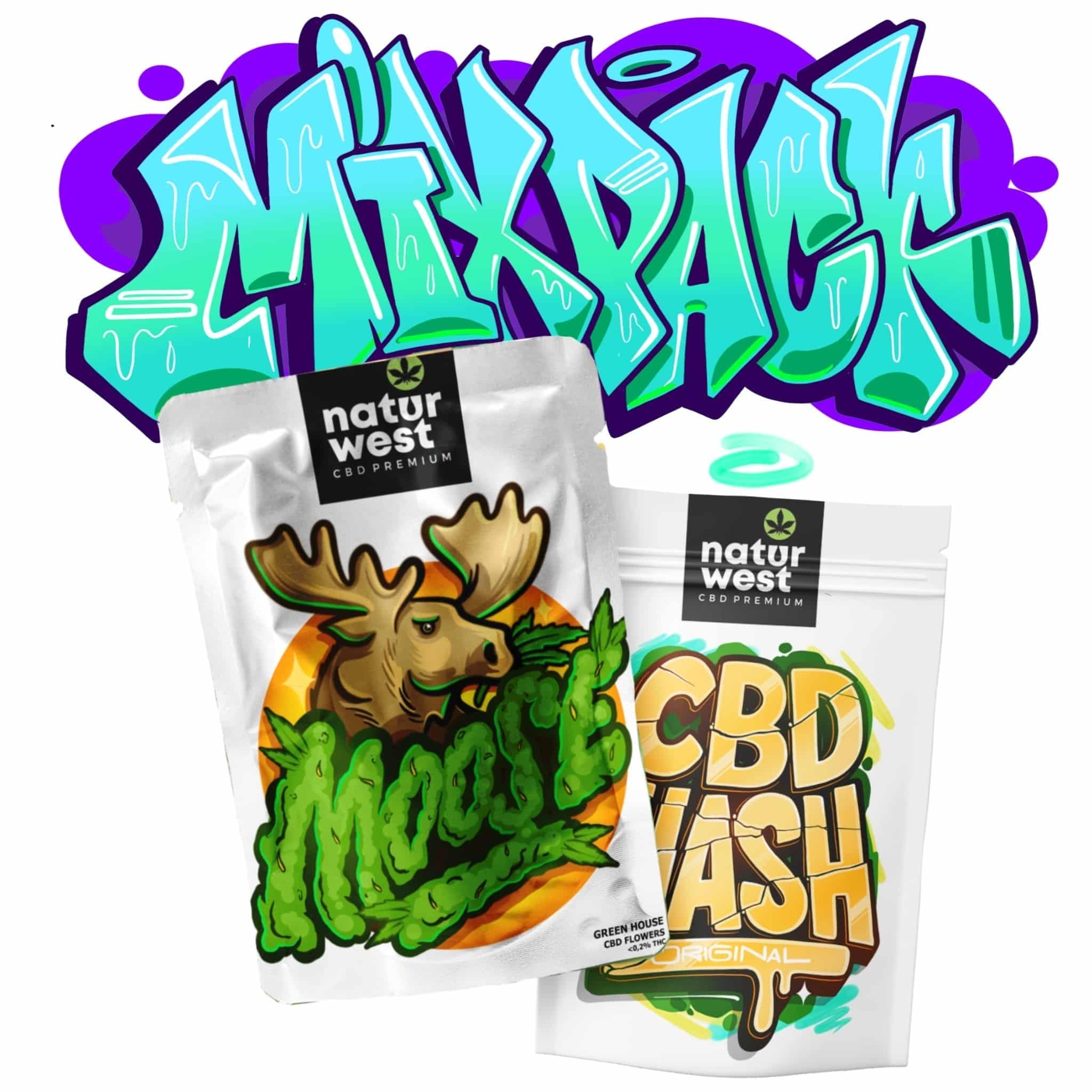 "MIX PACK" 5gr Flor cbd + 5gr hash cbd