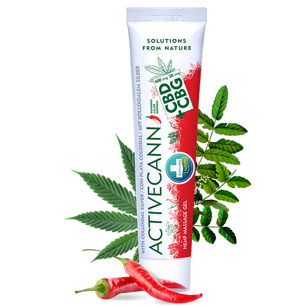 Annabis Activecann gel efecto calor CBD+CBG para masaje 75 ml