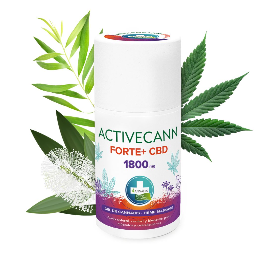 Annabis Activecann Forte+ CBD - Gel de masaje con 1800mg de Cannabidiol 75 ml