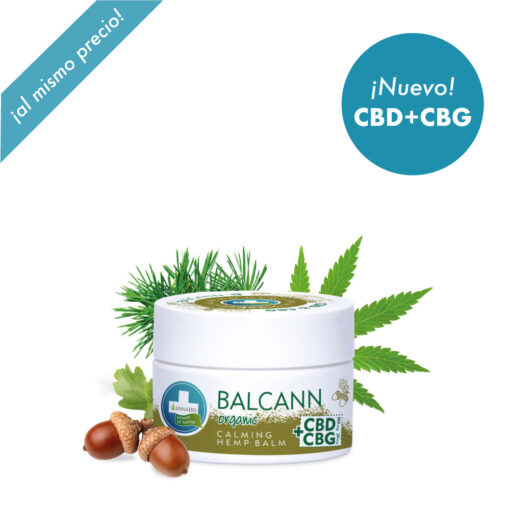 Annabis Balcann Bálsamo orgánico CBD + CBG reparador de piel 50 ml