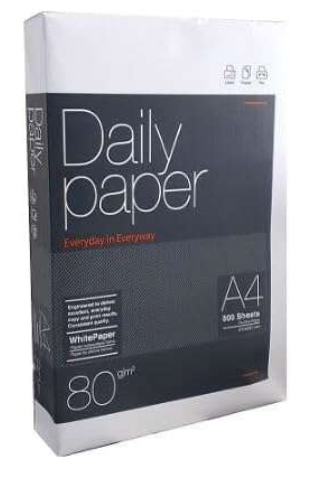 Daily Paper Papel A4 80gr. 210x297mm (500 Hojas) Blanco