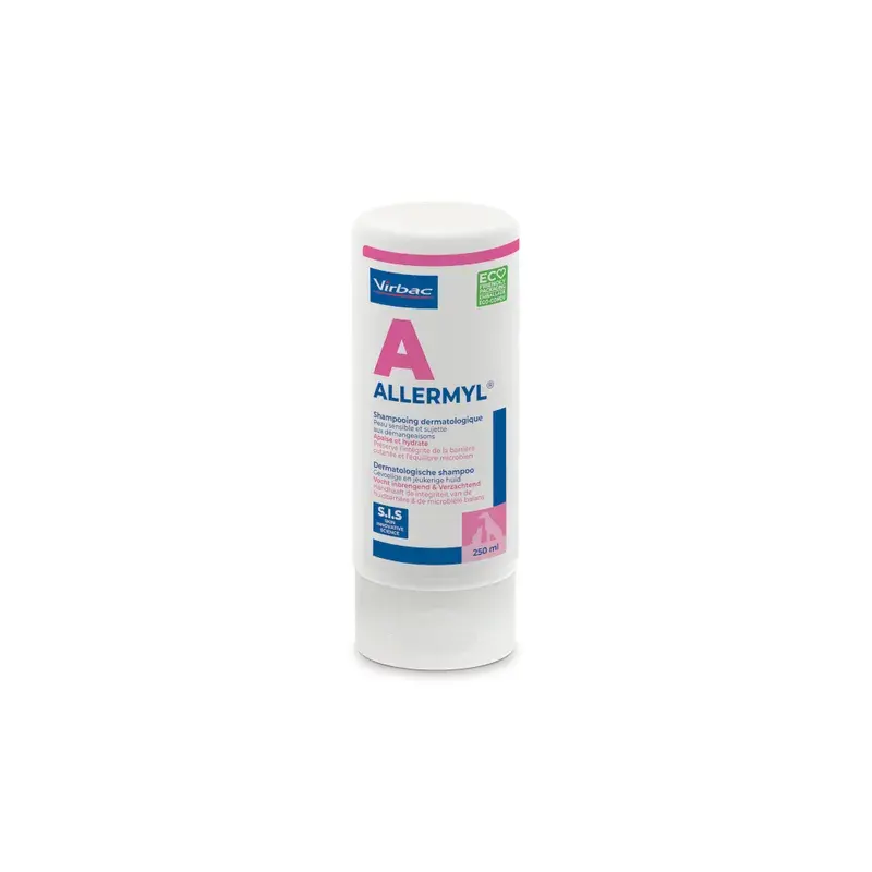 Allermyl Champú 250 ml - Calmante para Piel Alérgica de Perros y Gatos