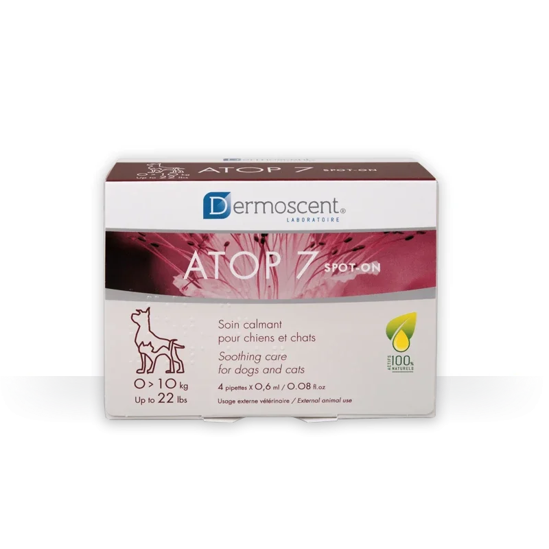Dermoscent Atop 7 Spot On Perro/Gato 0-10 kg - 4 Pipetas