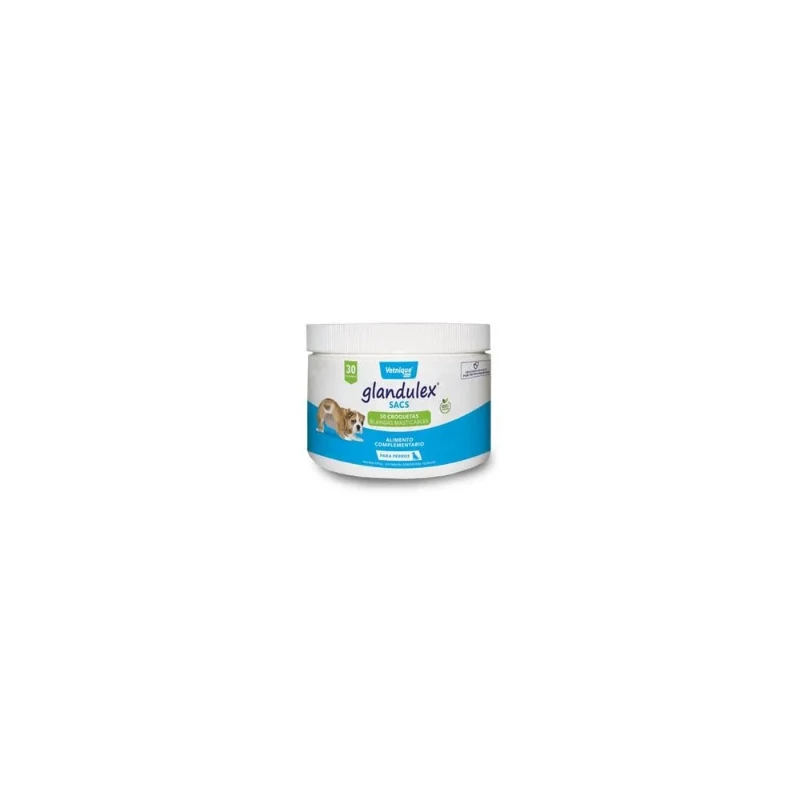 JT Pharma Glandulex Sacs - 30 Comprimidos Masticables para Perros