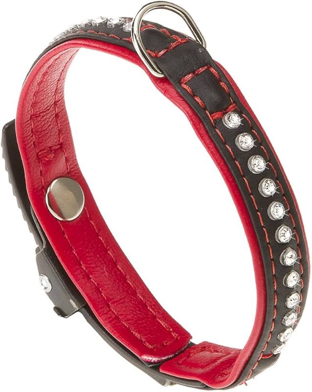 Ferplast Collar Lux Negro/rojo XXS C12/22