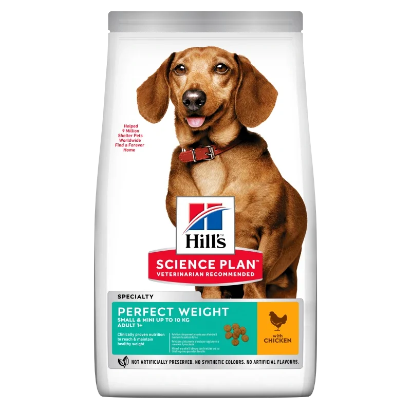 HILLS SCIENCE PLAN CANINE ADULT PERFECT WEIGHT SMALL & MINI POLLO 1.5KG