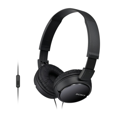 Auriculares Sony MDRZX110APB/ con Micrófono/ Jack 3.5/ Negro - Auriculares y Cascos