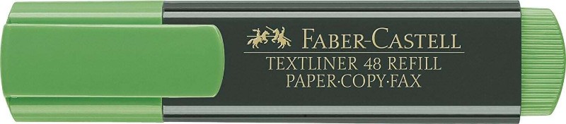 Faber-Castell Rotulador Marcador Fluorescente Textliner 48 - Punta Biselada - Trazo entre 1.2mm y 5mm - Tinta con Base de Agua - Color Verde
