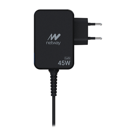 ADAPTADOR CORRIENTE UNIVERSAL NETWAY 45W GAN TIPO C NW3796