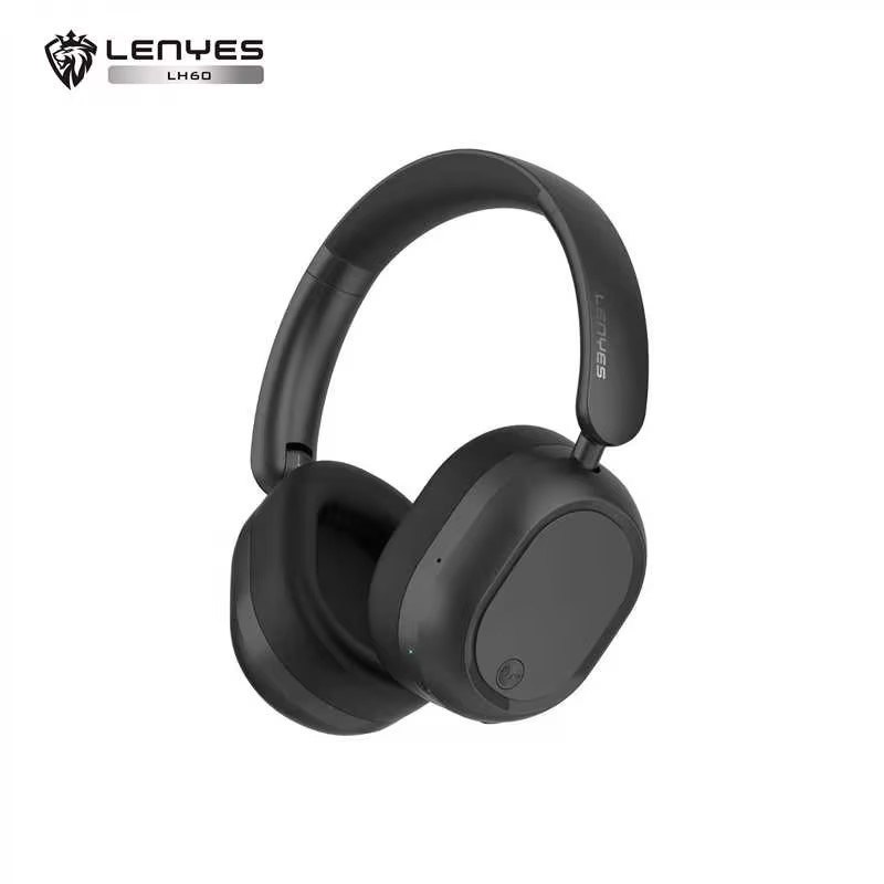 Lenyes LH60 Black | Auriculares de Diadema Bluetooth V5.4 | Driver 40mm Hi-Fi | Diseño Plegable y Ergonómico - Auriculares y