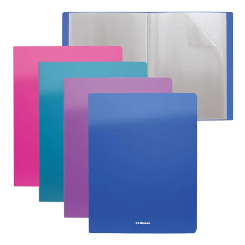 Erichkrause Carpetas con Fundas Matt Vivid - 20 Fundas A4 - 1 Unidad