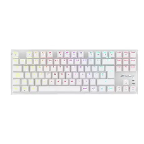 TECLADO MECANICO NETWAY GAMING XK740TKL BLANCO