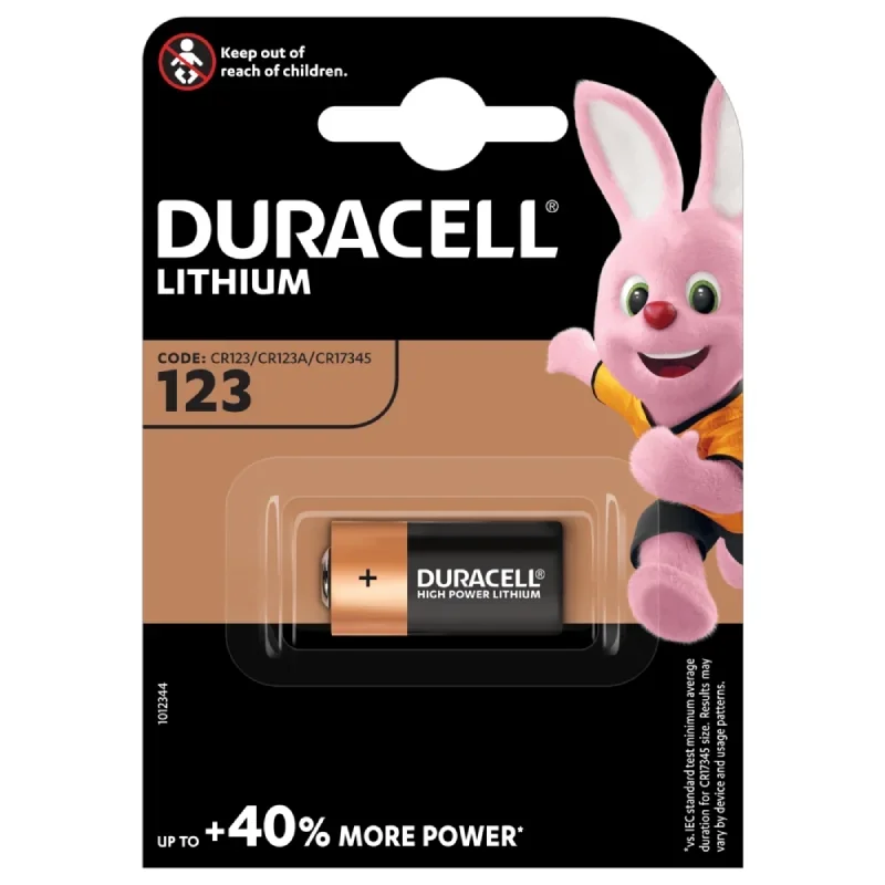 Pilas Litio Duracell CR123A Ultra Lithium (1 Unidad)