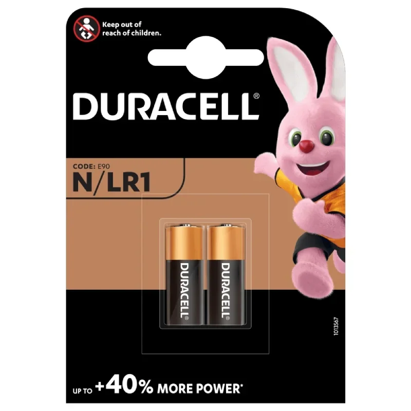Pilas Alcalinas Duracell N LR1 E90 (2 Unidades)