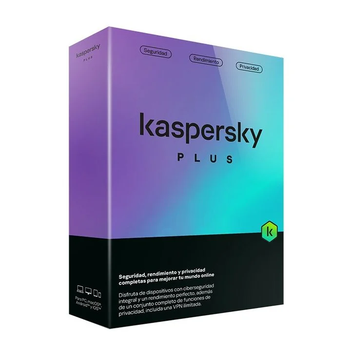 Antivirus Kaspersky Plus/ 1 Dispositivo/ 1 Año