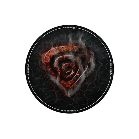 ALFOMBRA SUELO GENESIS TELLUR 400 REDONDA LAVA 100CM - Alfombrillas Gaming