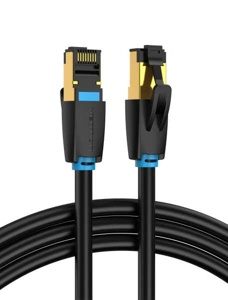 Cable de Red RJ45 SFTP Vention IKABI Cat.8/ 3m/ Negro