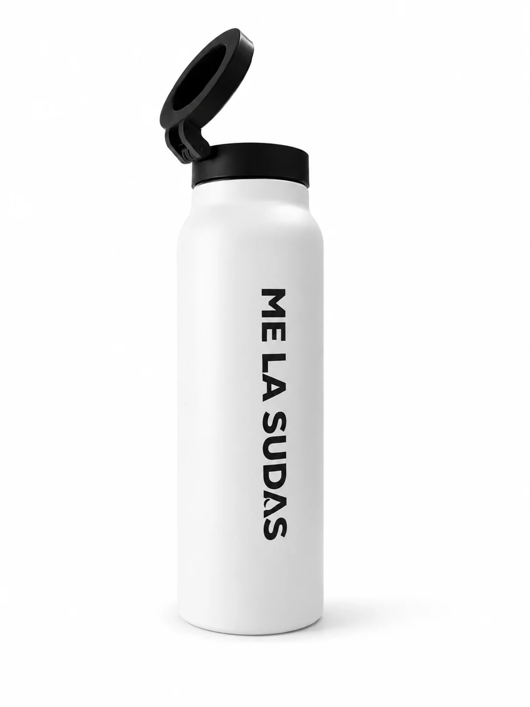 Botella aluminio con soporte móvil