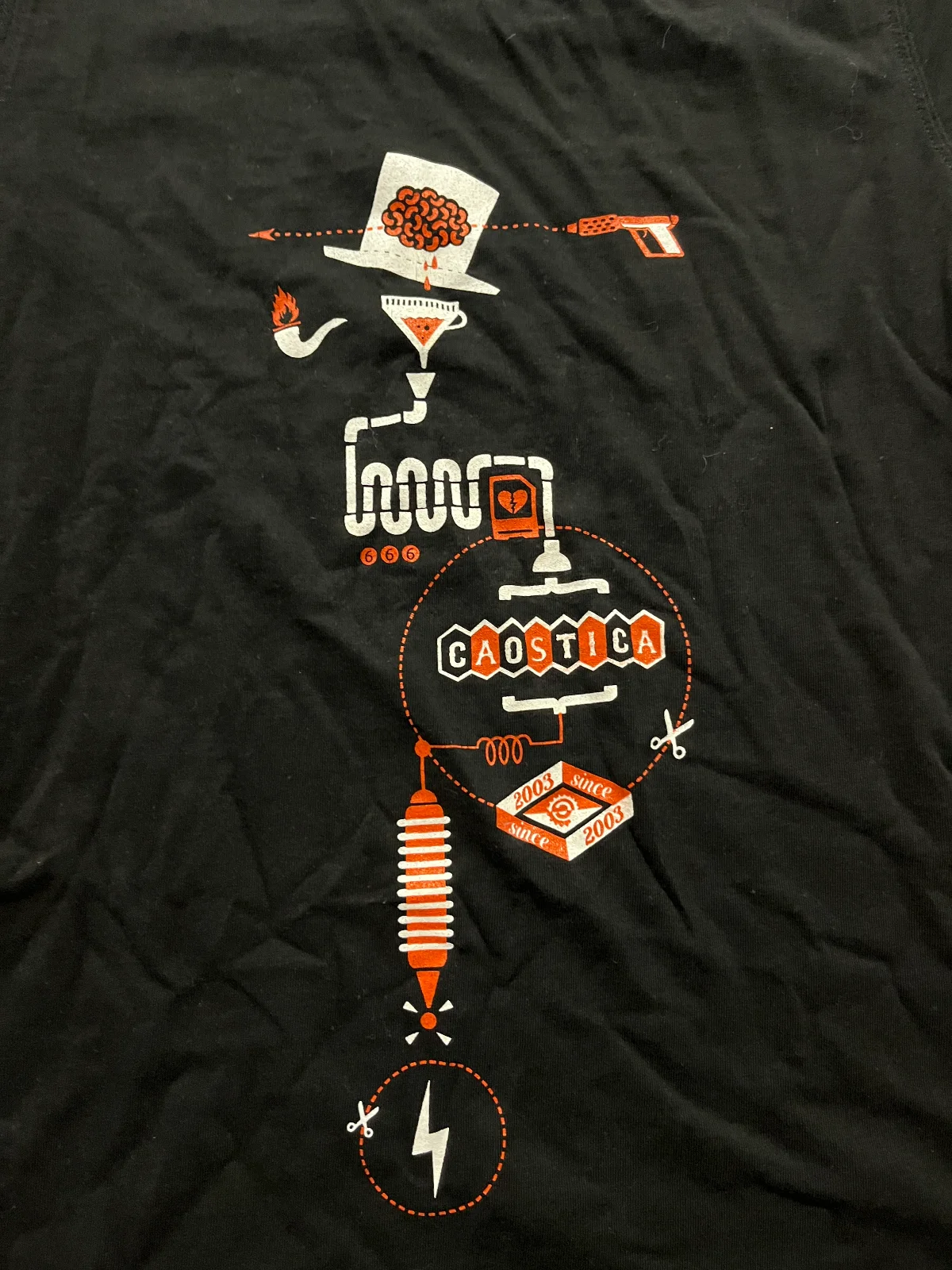 Camiseta Caostica since 2003 (negra)