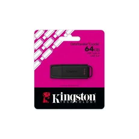 Memoria USB KINGSTON DataTraveler Exodia 64GB Negro DTXG2/64GB