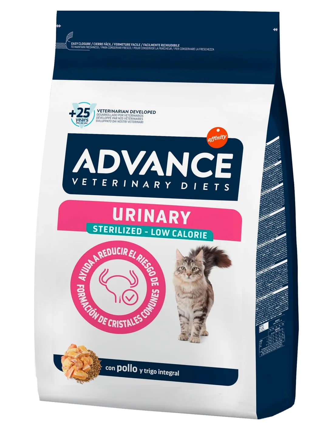 Pienso Dietético Gatos Advance Veterinary Diets Urinary Sterilized Low Calorie (2,5 kg)