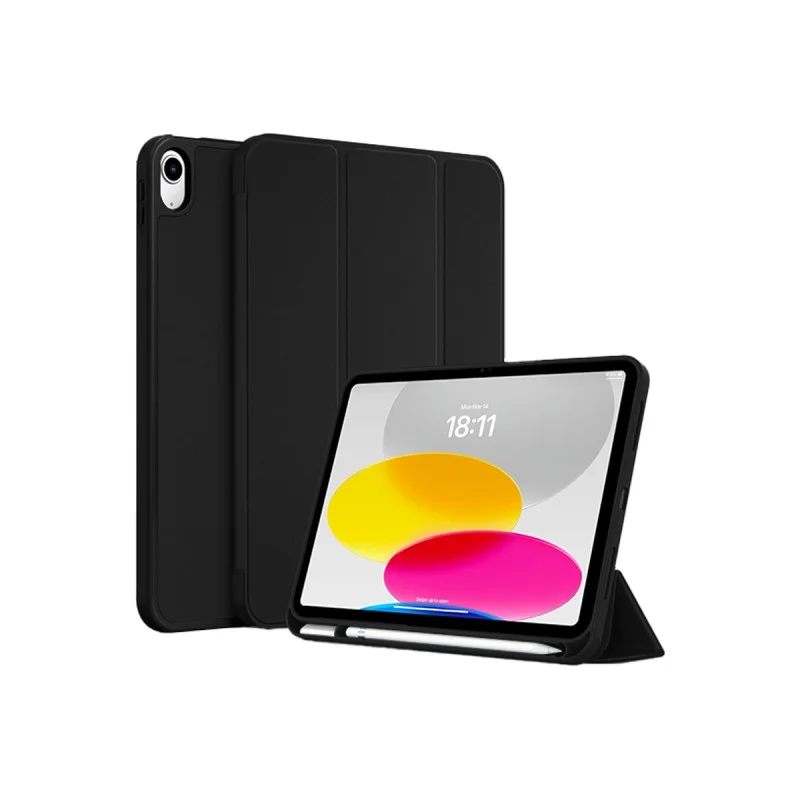 Funda Smart Cover con Portalápiz iPad 10th 10.9" 2022 / 11th 11" 2025 (A16) Negro