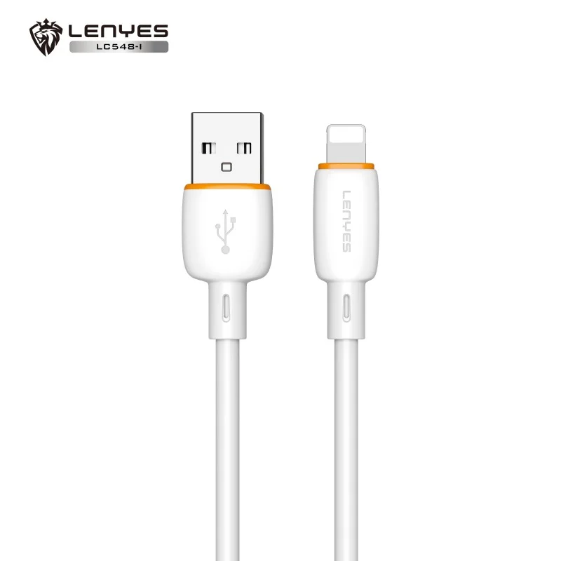 Cable USB-A a Lightning Lenyes LC548-i | 12W Carga Estable | 1 Metro | Estructura Reforzada Anti-Rotura – imagen 1