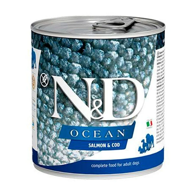 FARMINA ND PERRO OCEAN SALMON BACALAO 285GR