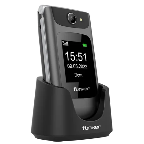 Funker C250 Comfort Power 4G - Móvil Simple Gris con Batería Larga Duración – imagen 1