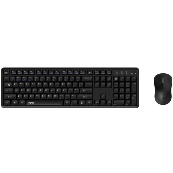 Teclado Y Mouse Rapoo Multidispositivo 8150m Bt 2.4ghz 1300 Dpi Silencioso Negro