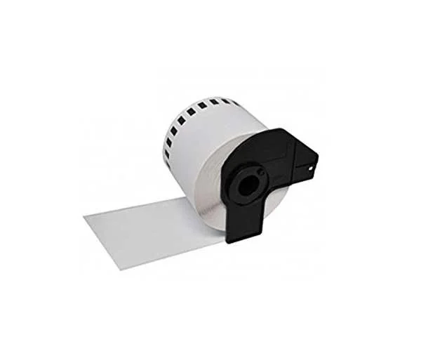 Etiquetas compatibles Dayma para BROTHER DK22225 Negro / Blanco Ref. M-D22225BK/WT