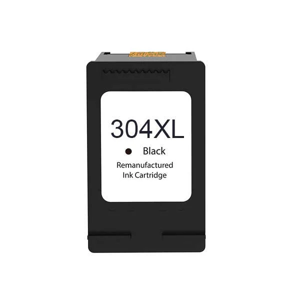 Remanufacturado HP 304XL Negro Cartucho de Tinta - Muestra Nivel de Tinta - Reemplaza N9K08AE/N9K06AE/B7RT9AE/B7RT7AE – imagen 1