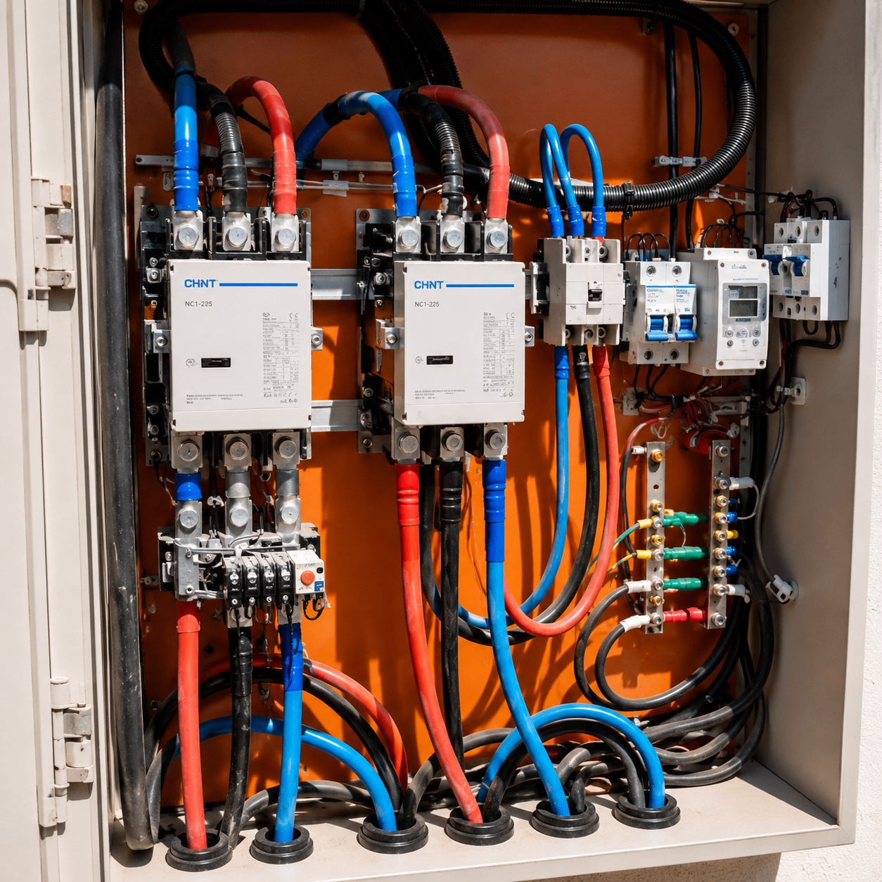 <span style="font-size: 12px;">Cableado y distribución de potencia</span>