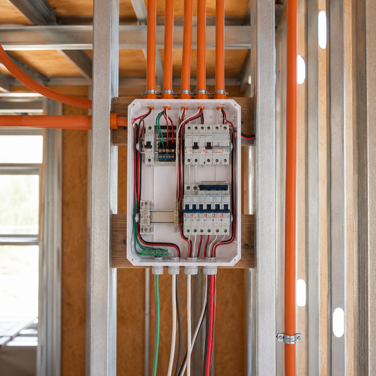 <span style="font-size: 12px;">Montaje del cuadro eléctrico de distribución</span>