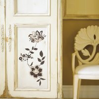 White Armoire and Armchair