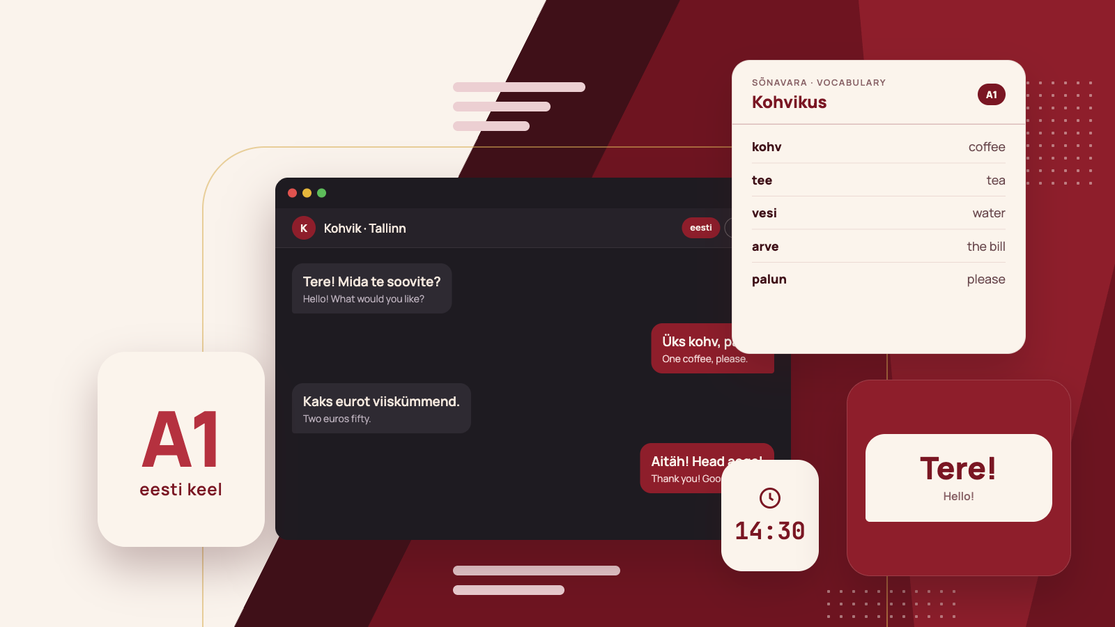 Kurssin kansikuva: Estonian for Everyday Life: Beginner A1